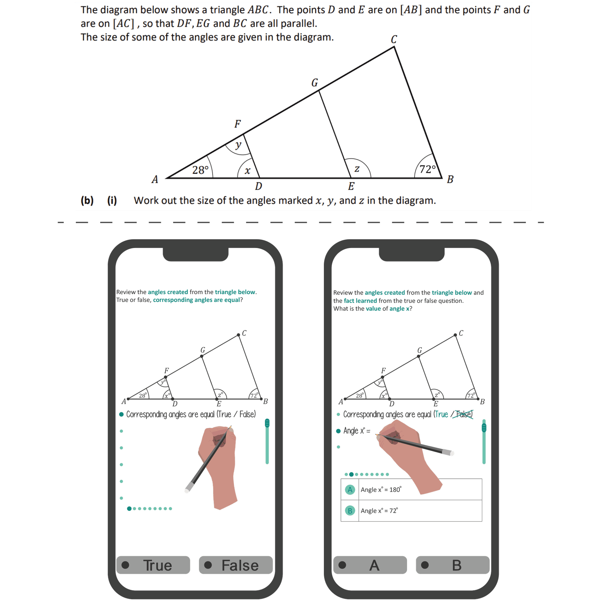 Past exam simulation graphic