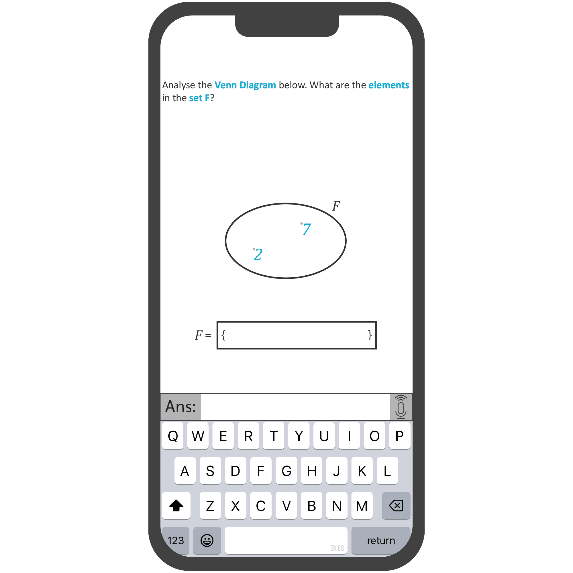 Stage 3 example showing constructed response rather than selection