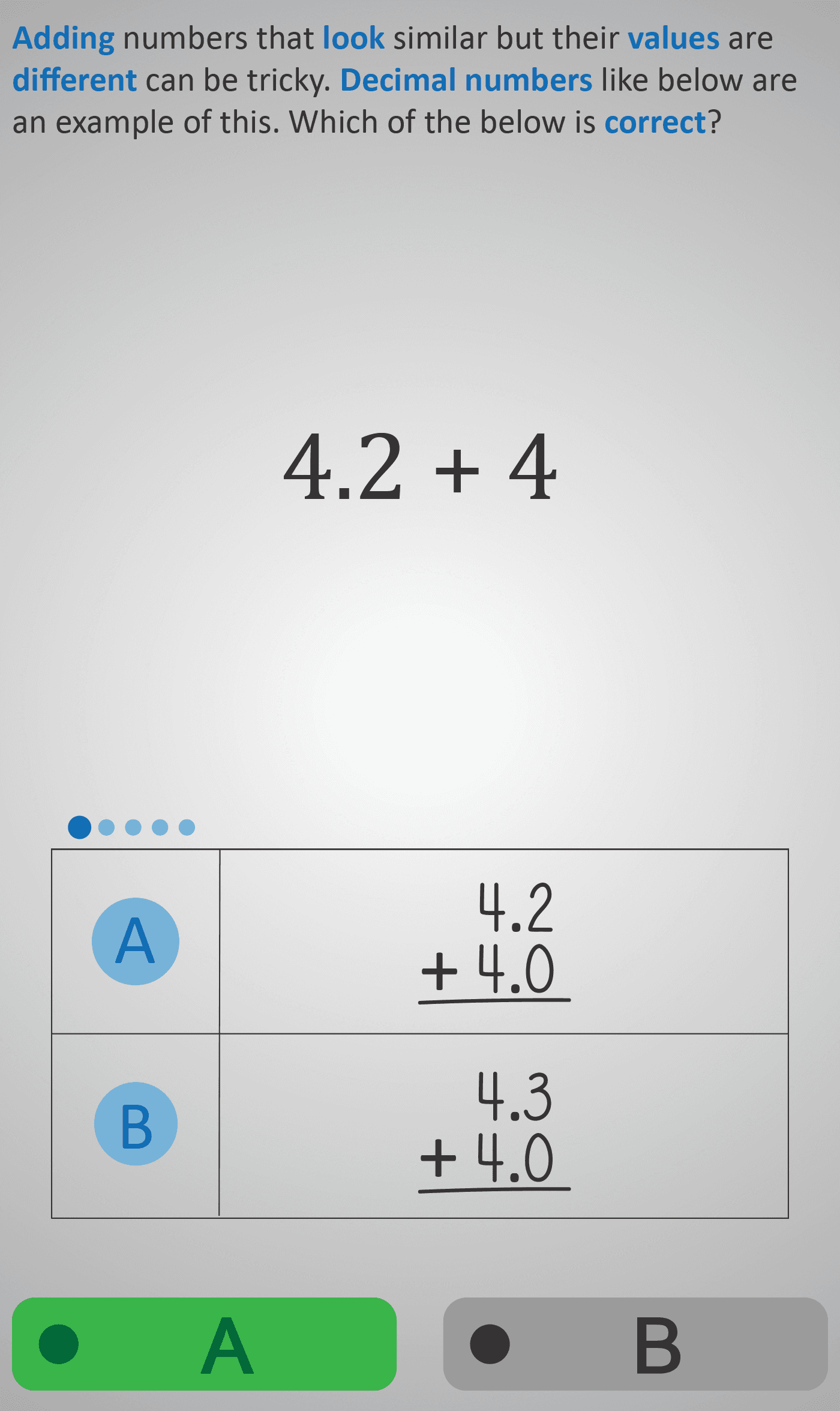 Decimals 2A