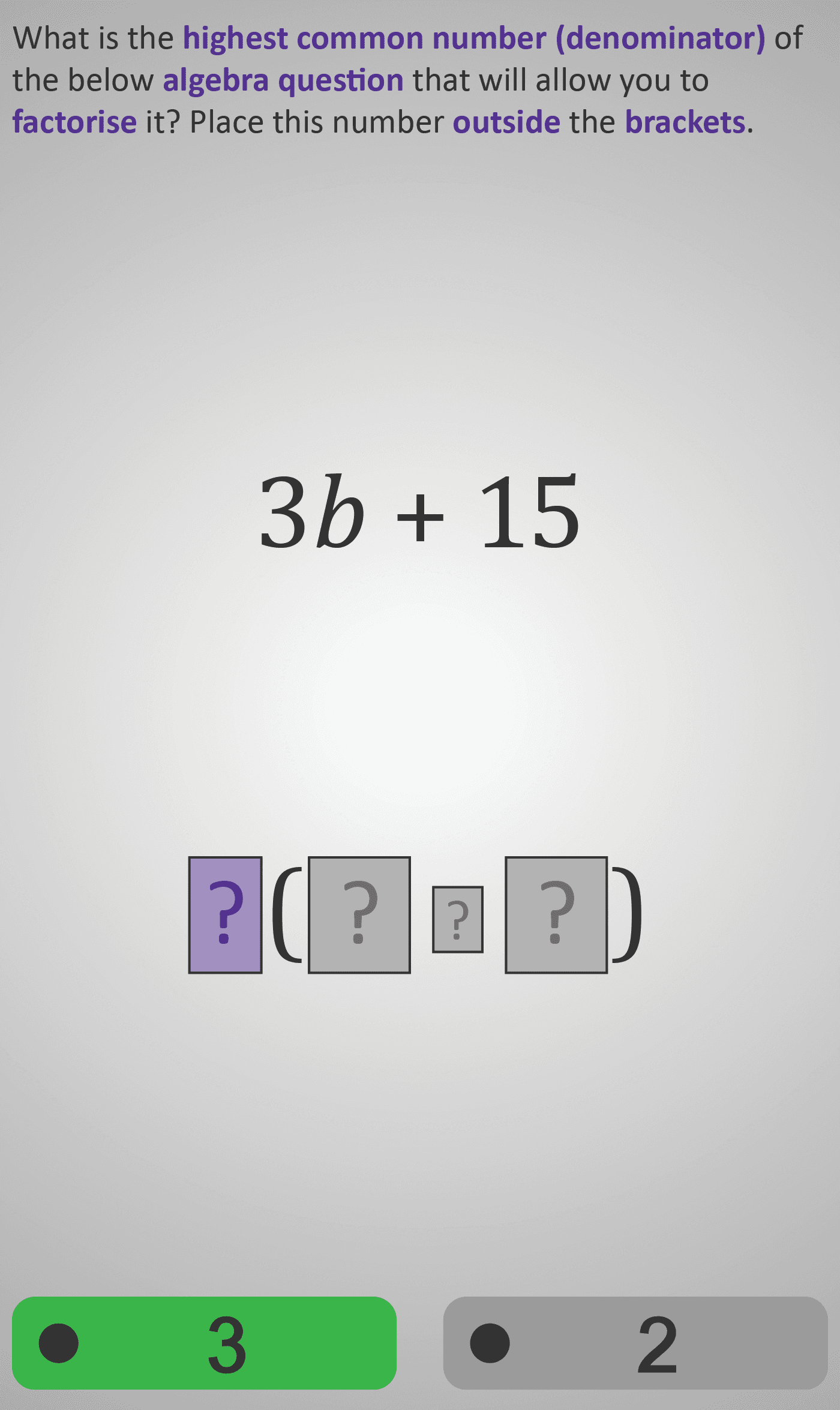 Algebra 3B