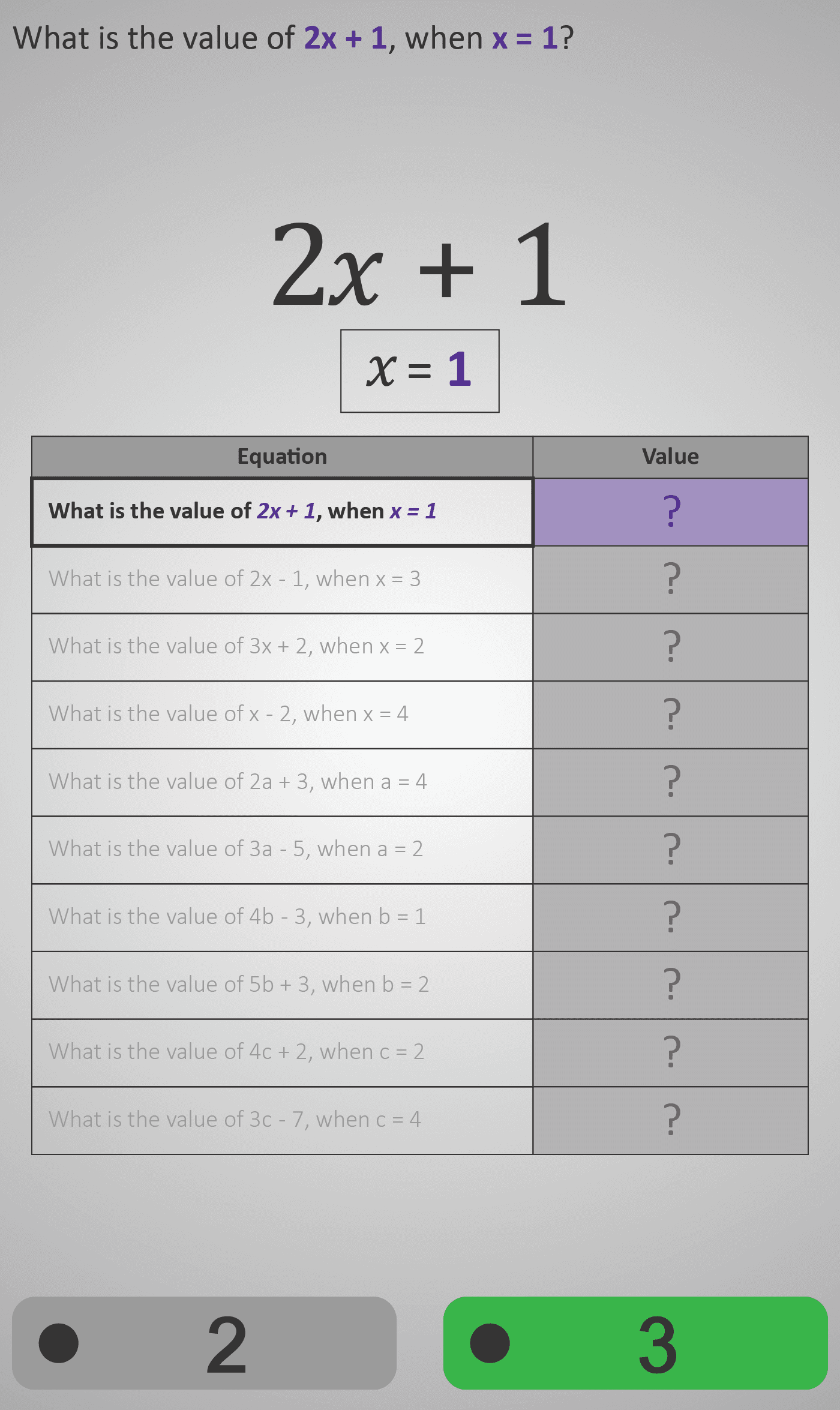Algebra 3C
