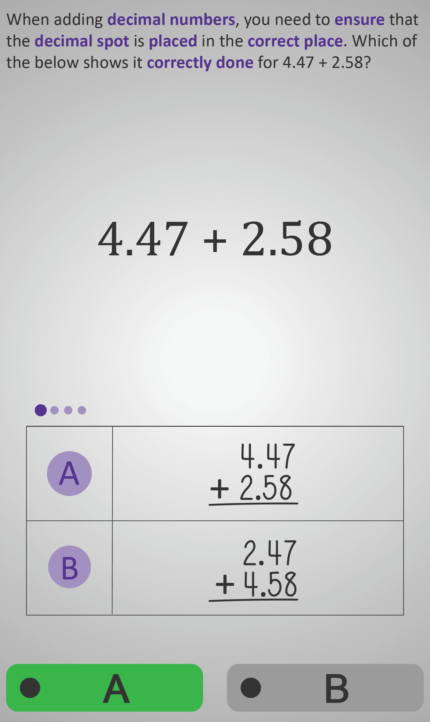 Decimals 3B