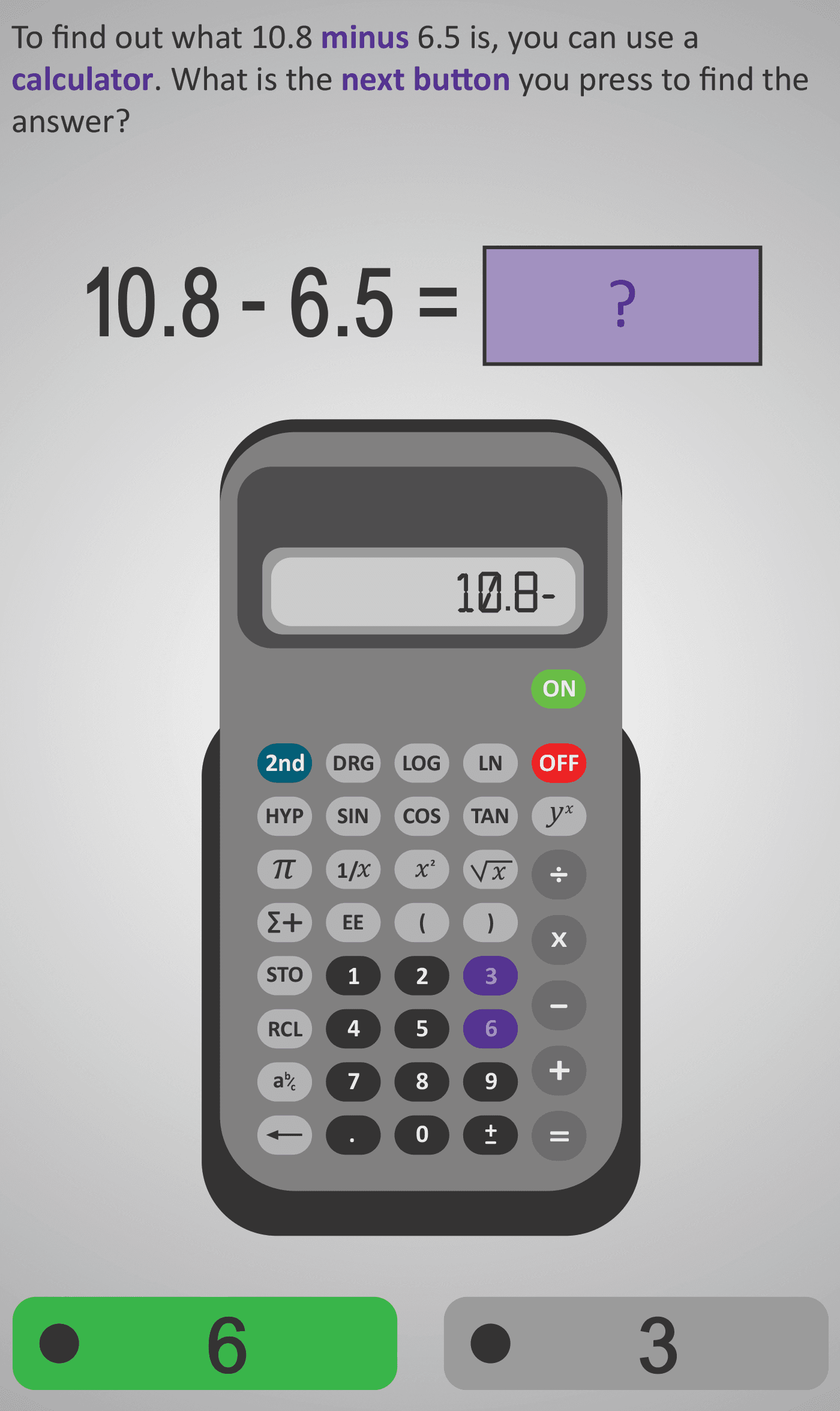Subtraction (Calculator) 3