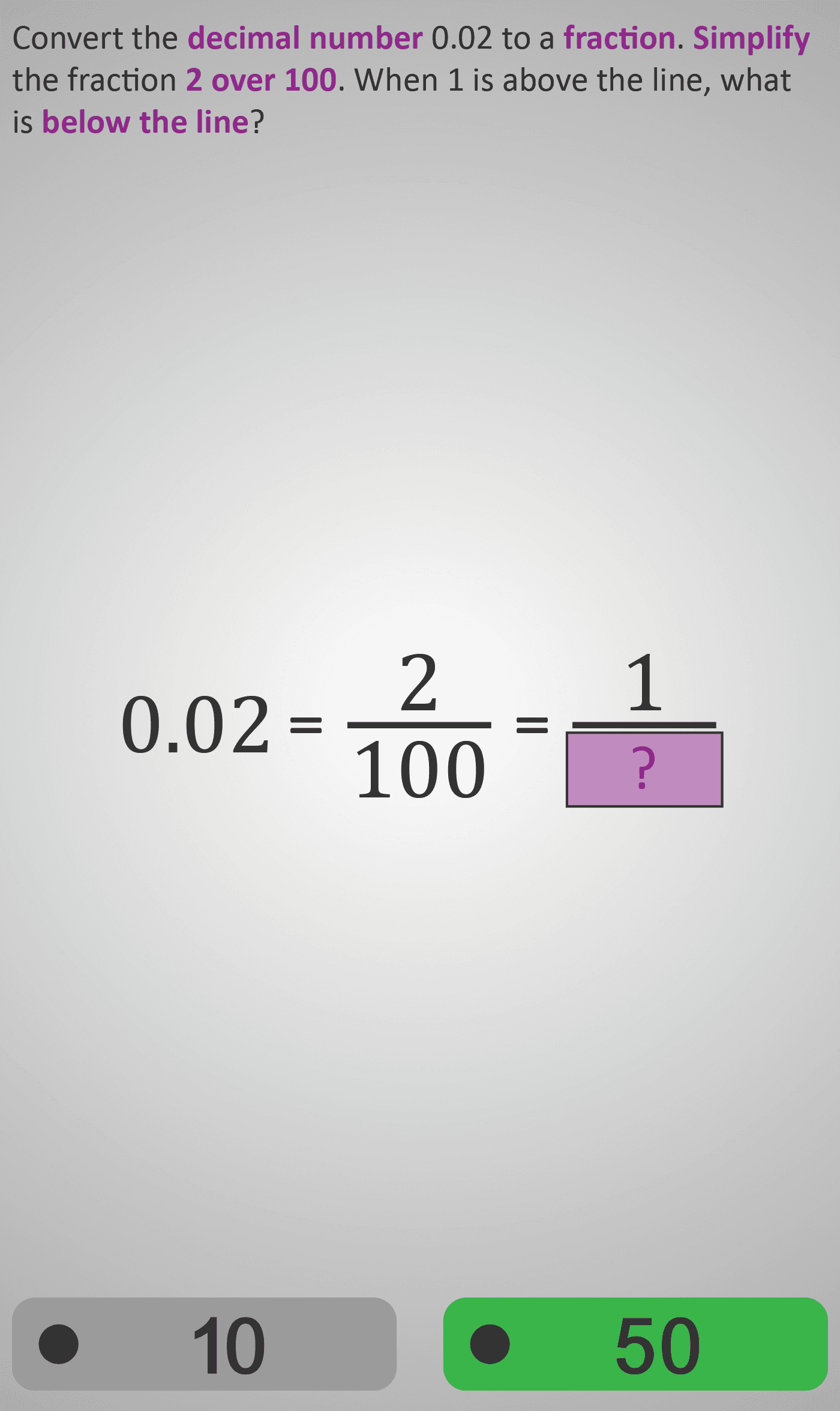 Decimals 4A