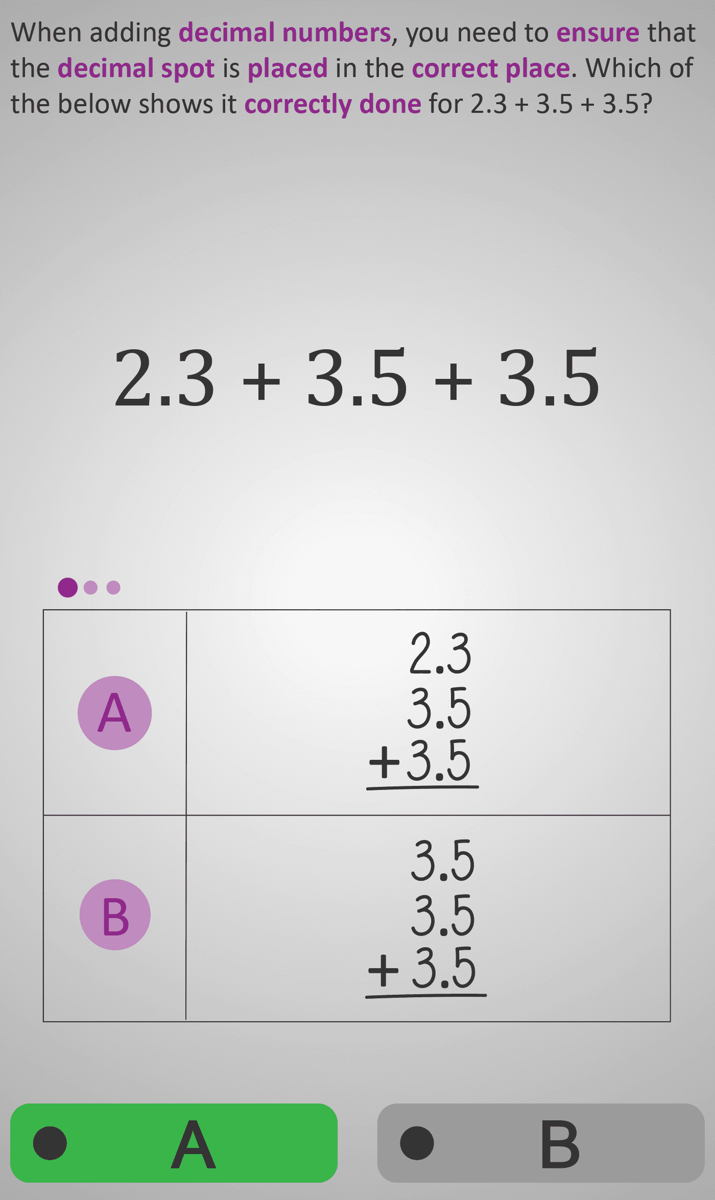 Decimals 4B