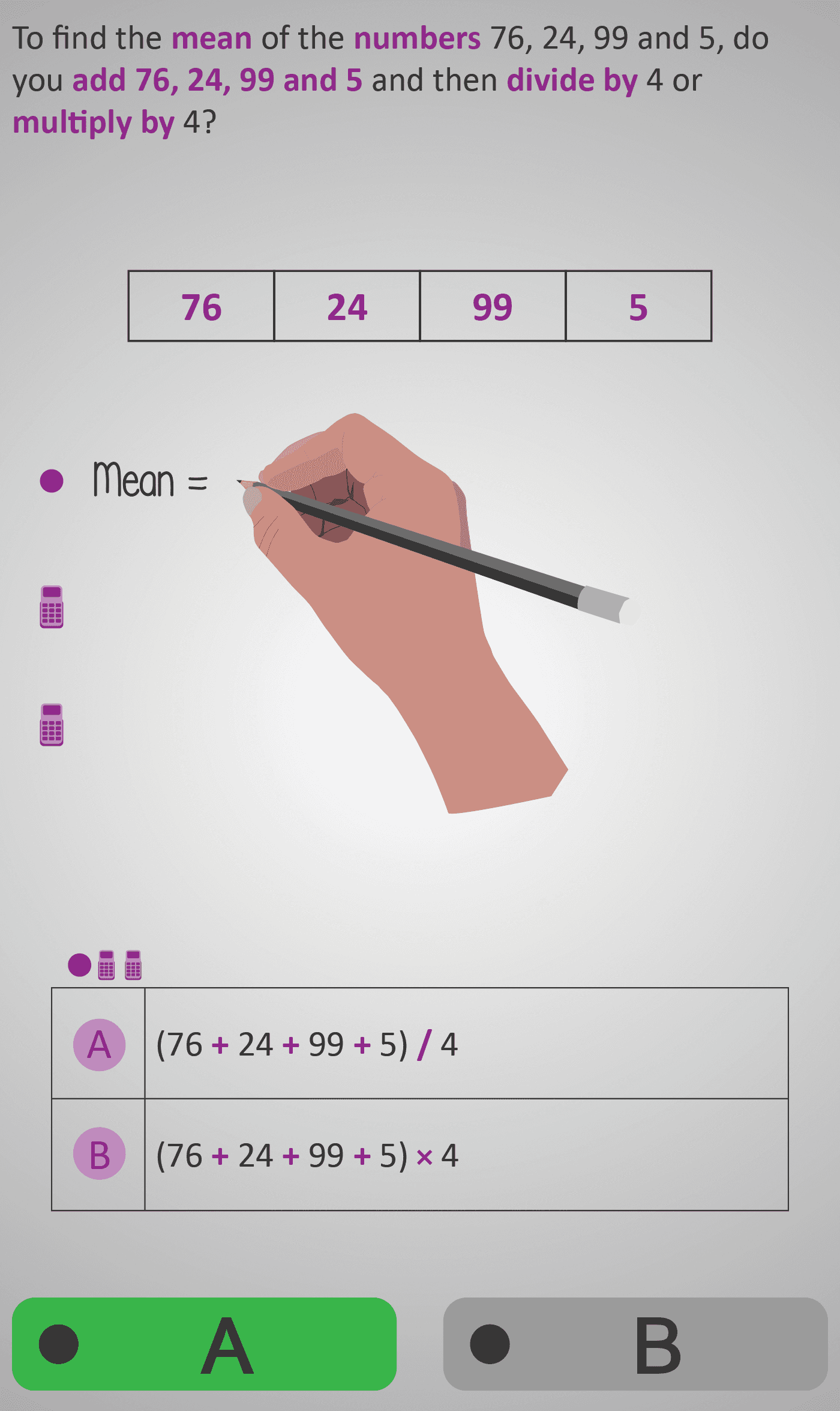 Mean 4